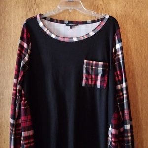 Plaid top...price drop!!